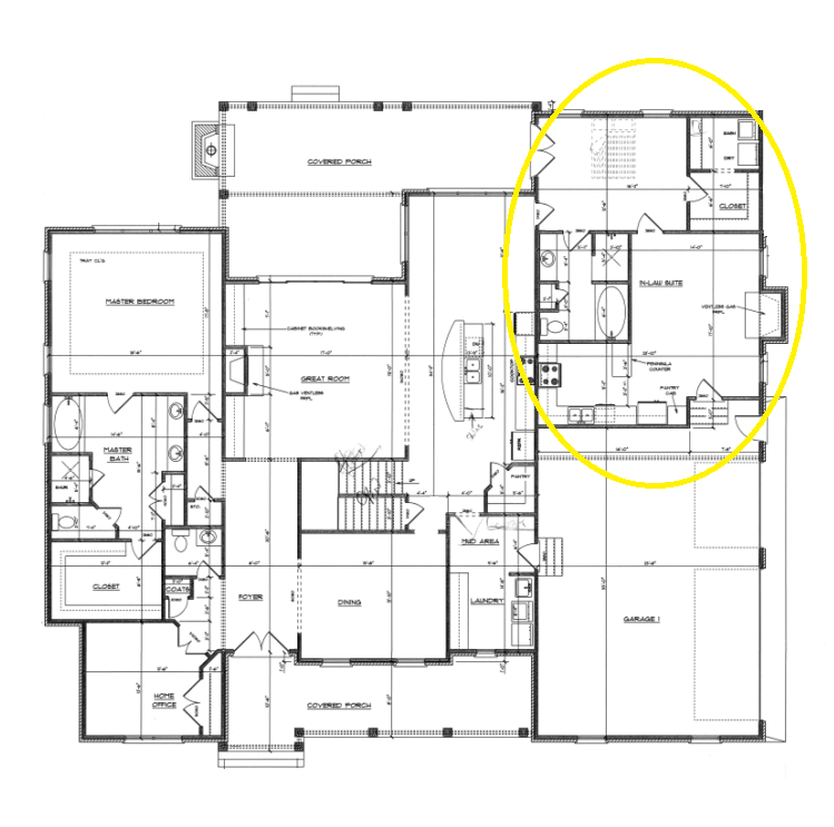 Floorplan with in-law suite